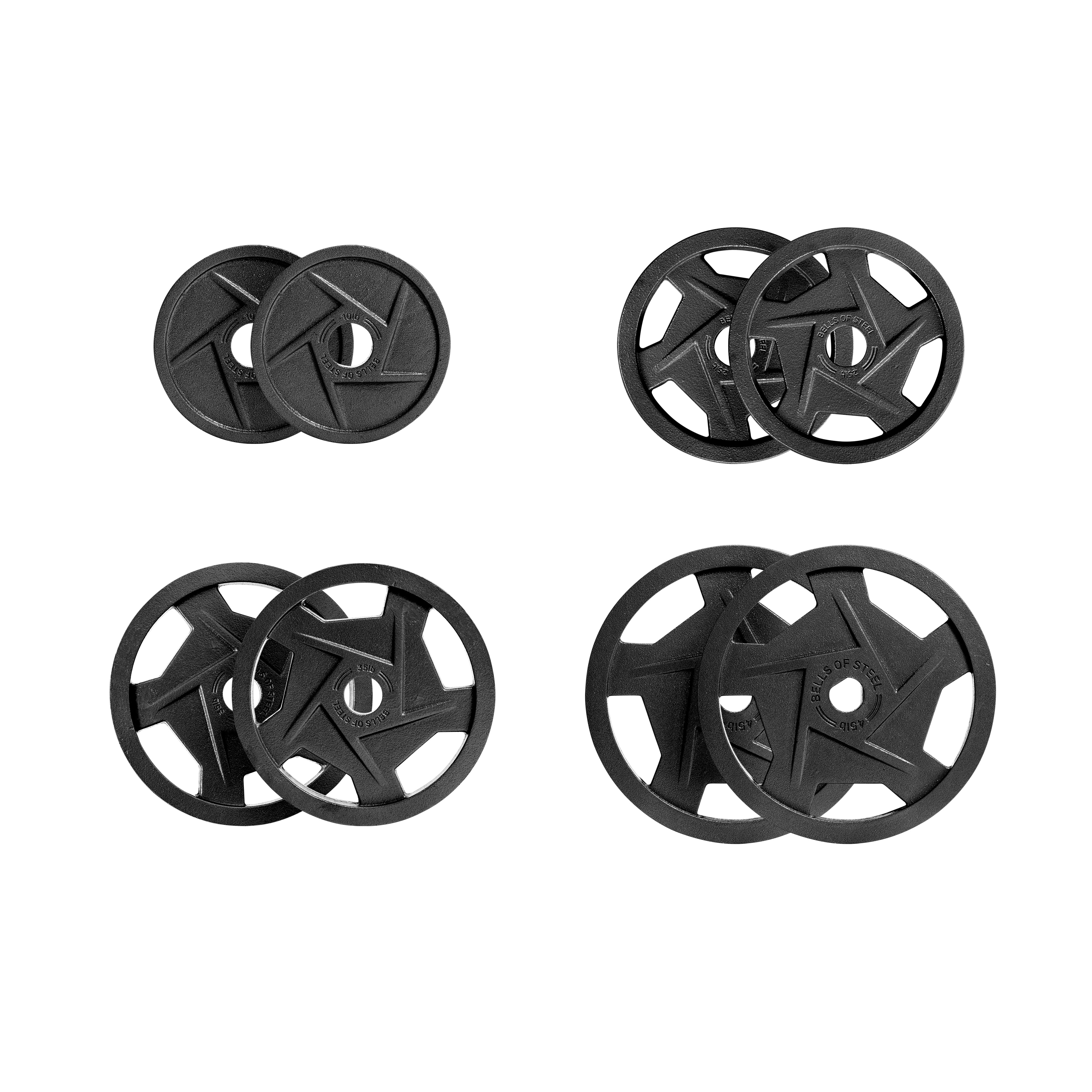 Black Mighty Grip Olympic Weight Plate Sets - Image 11