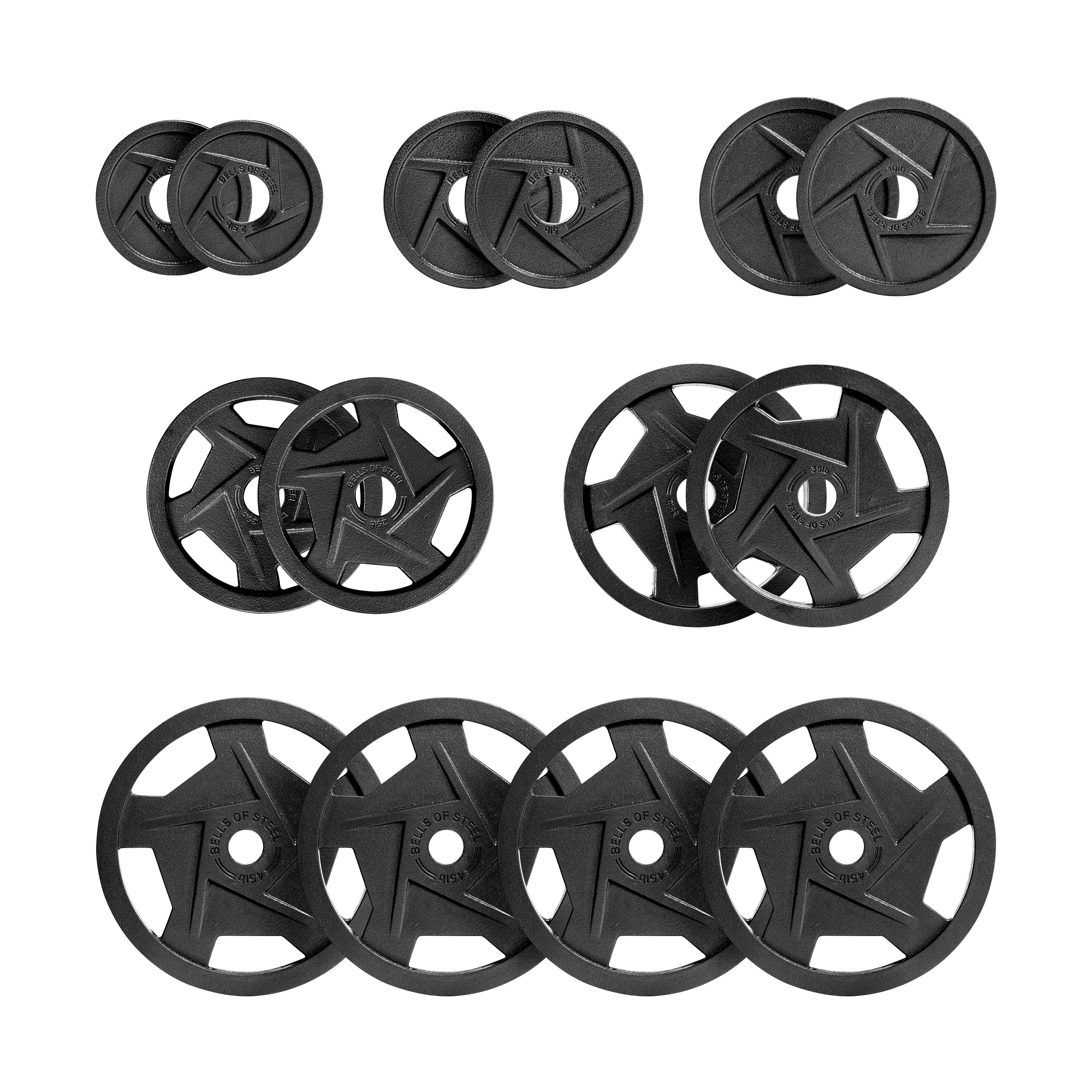 Black Mighty Grip Olympic Weight Plate Sets - Image 12