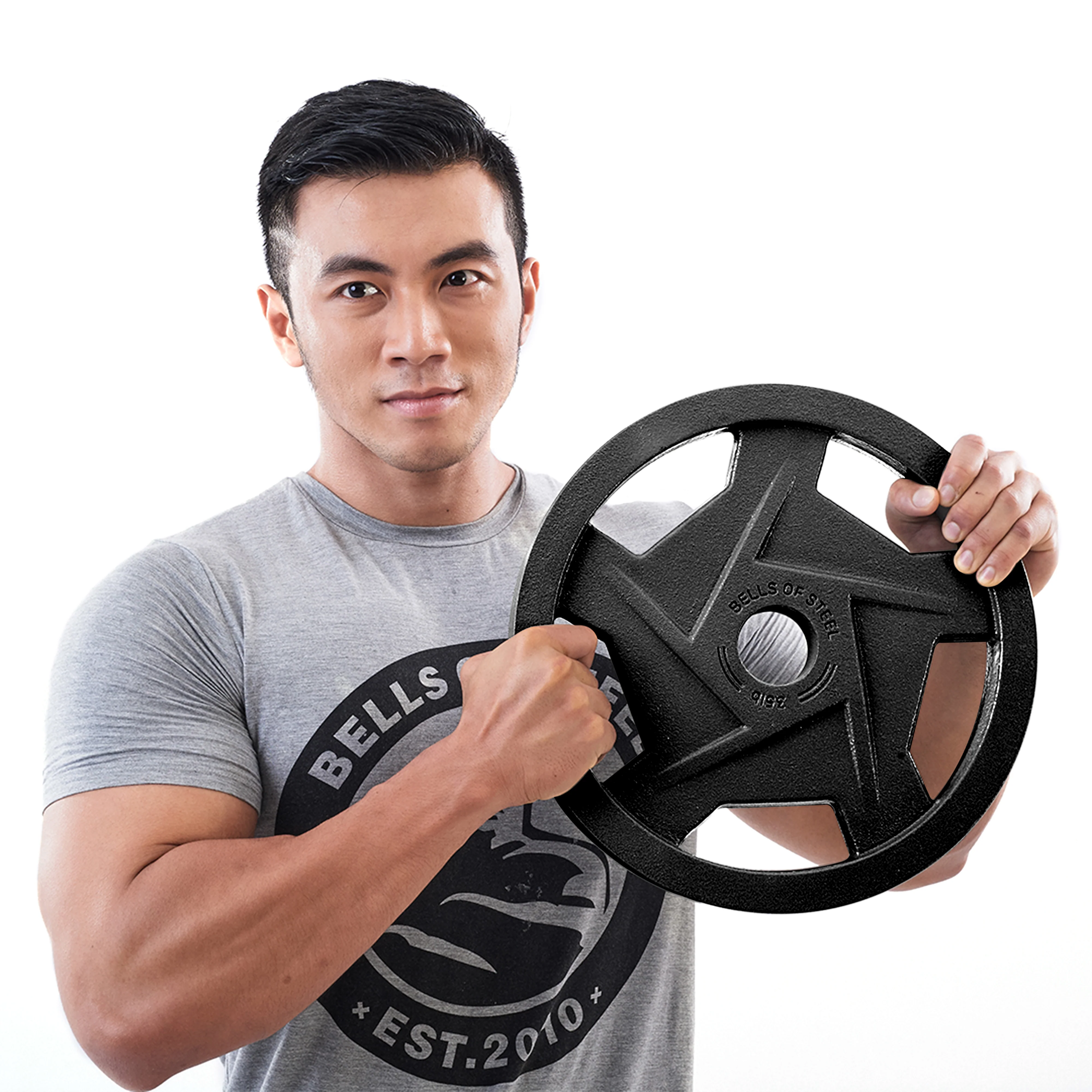Black Mighty Grip Olympic Weight Plate Sets - Image 2