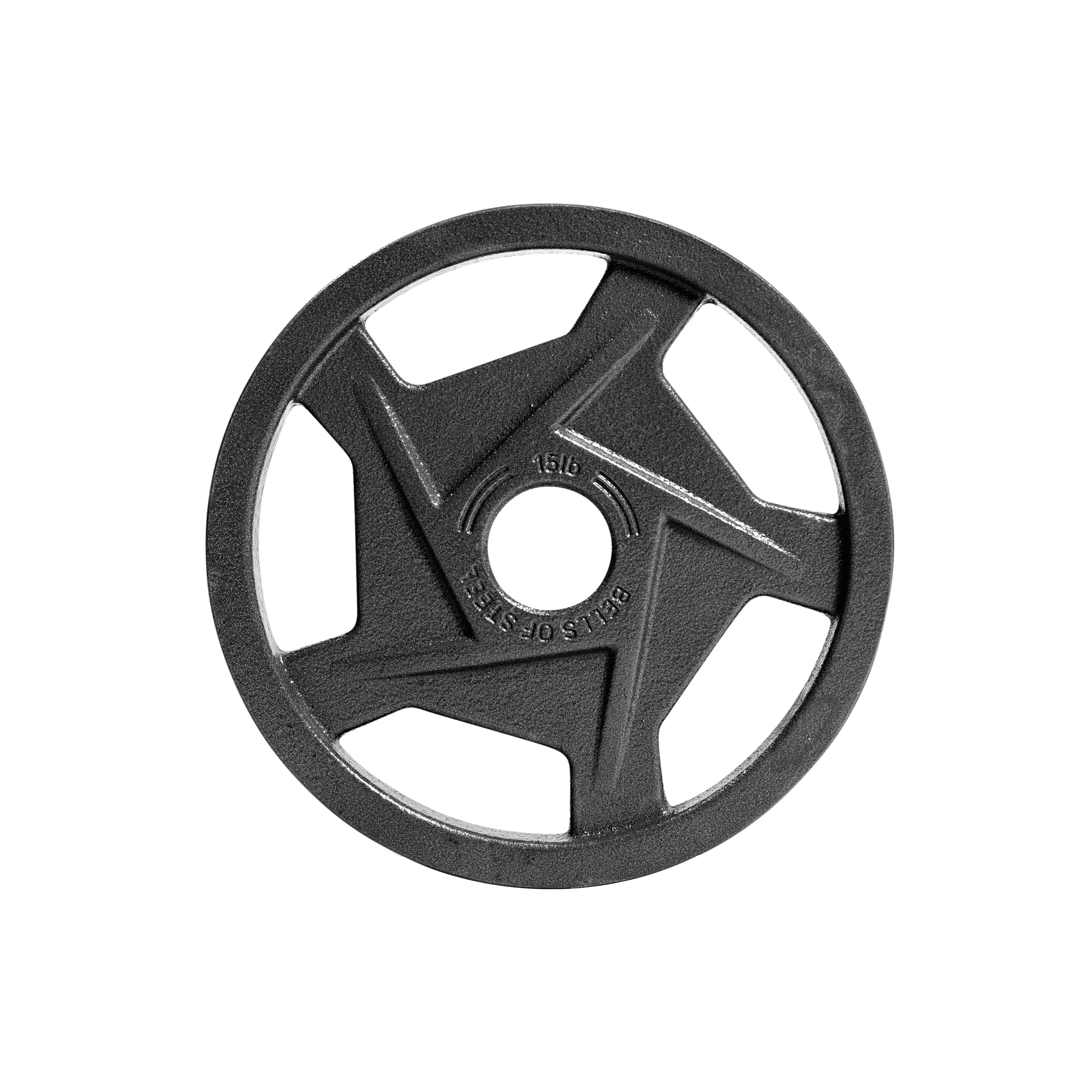 Black Mighty Grip Olympic Weight Plates - Image 15