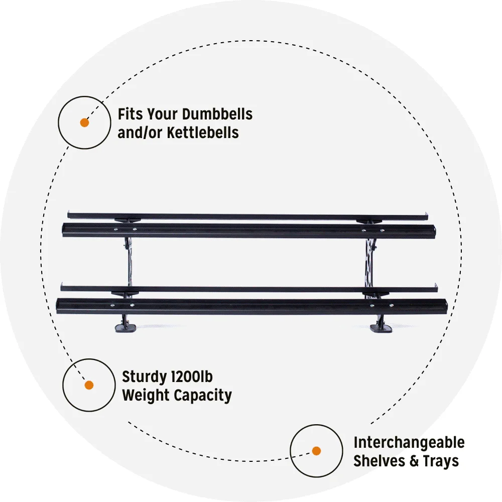 Commercial Interchangeable Weight Rack - Components Only - Image 11