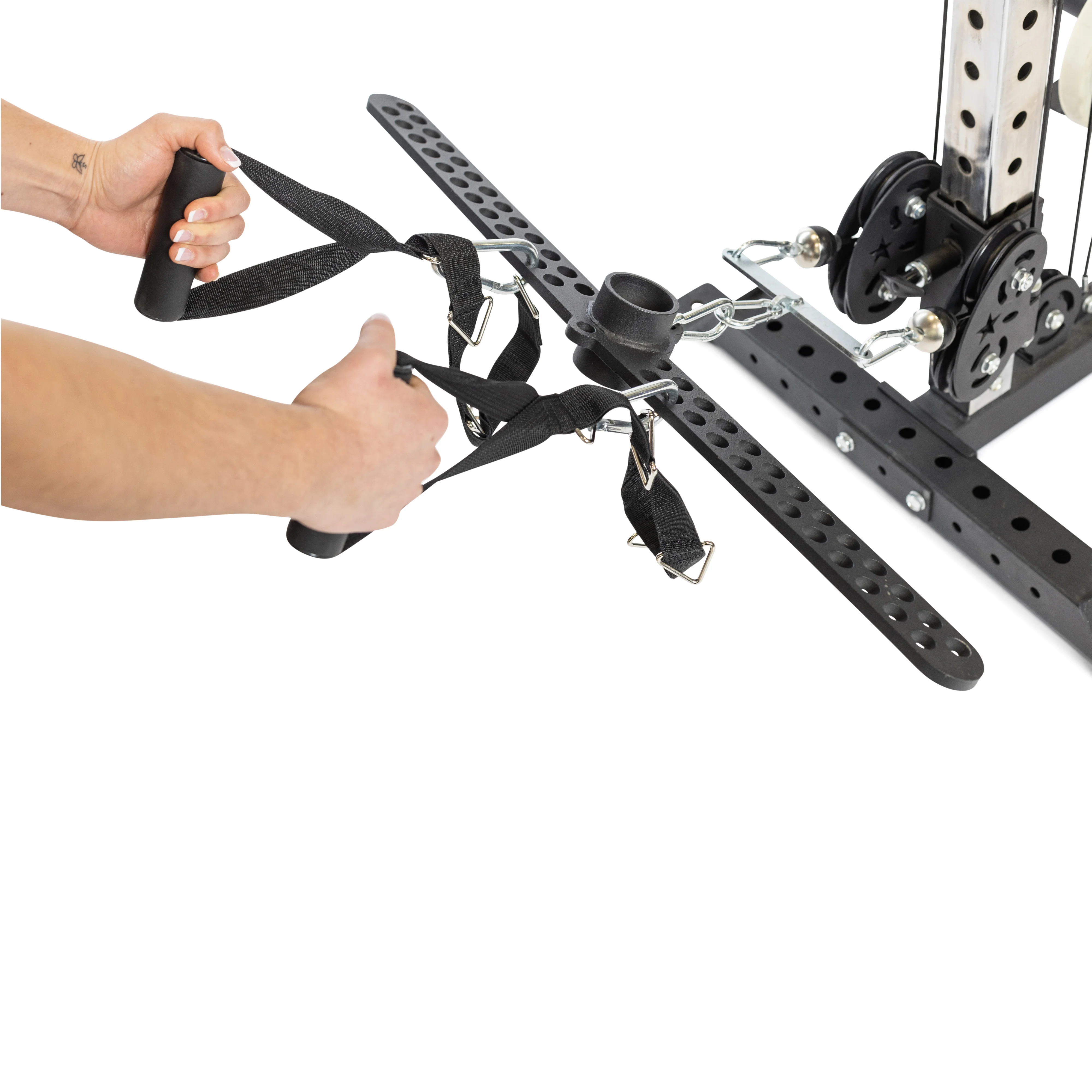 30 D-Handle Bar Cable Attachment with Carabiners - Image 4