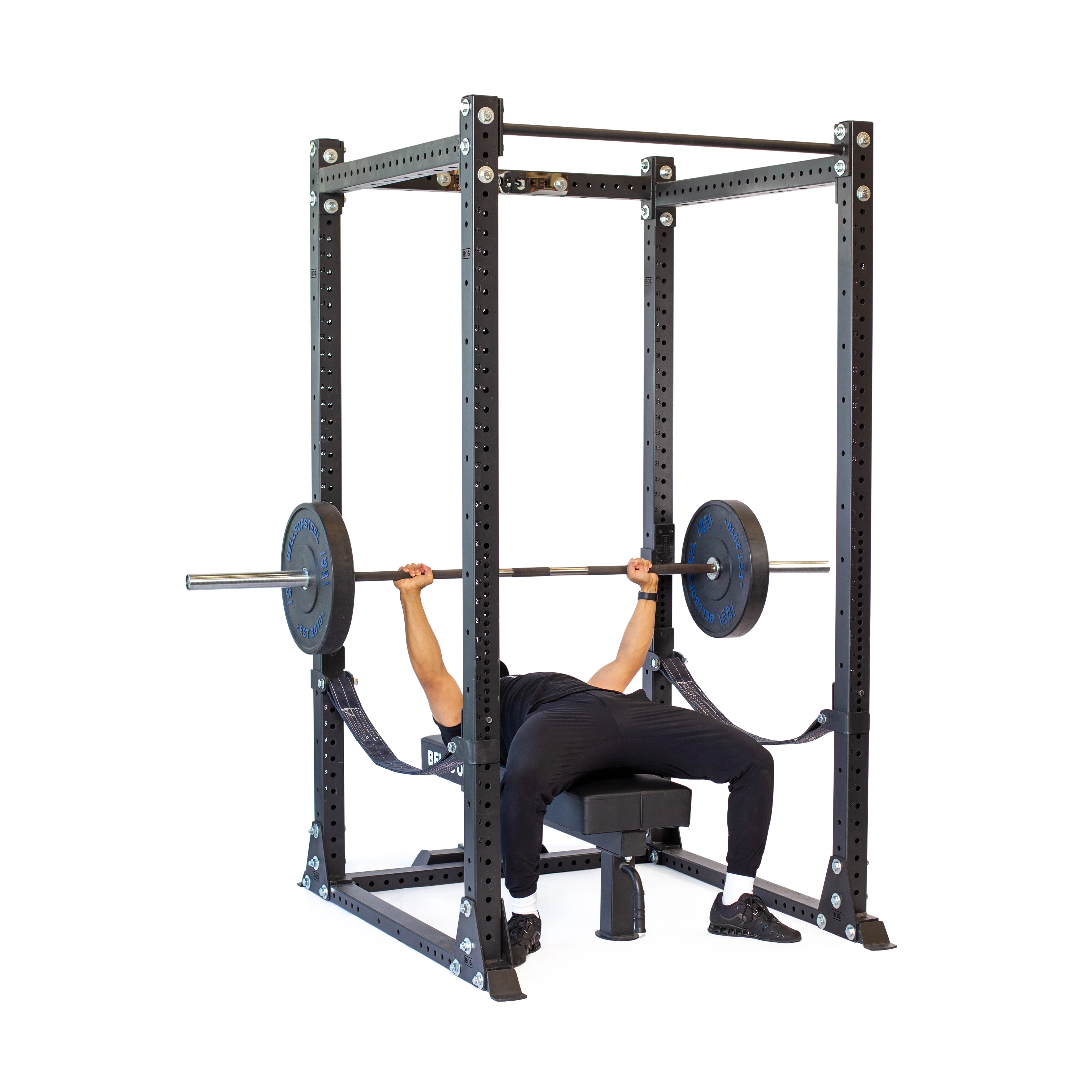 Hydra Flat Foot Power Rack - Prebuilt (3" x 3", ⅝" Holes) - Image 3