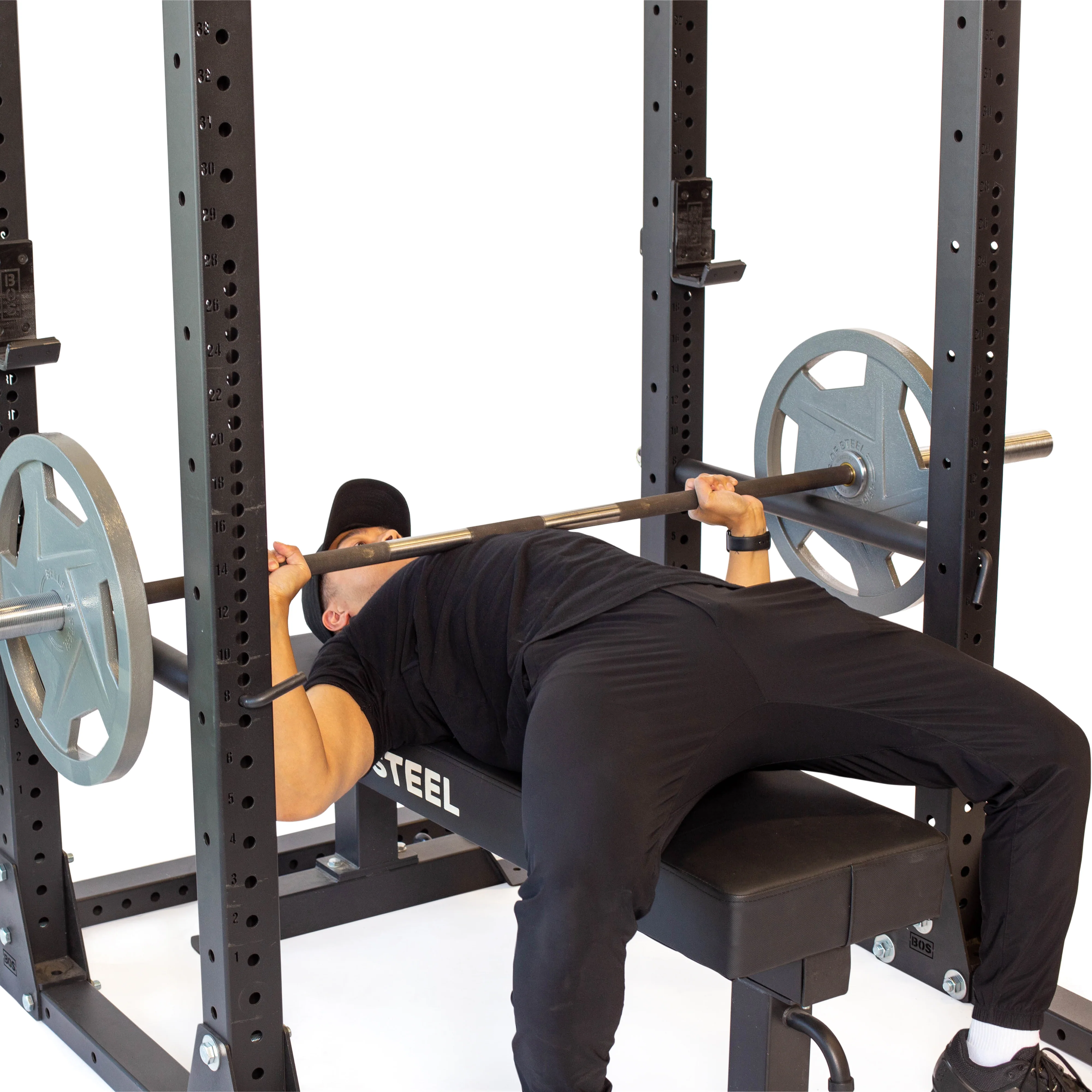 Hydra Flat Foot Power Rack - Prebuilt (3" x 3", ⅝" Holes) - Image 5