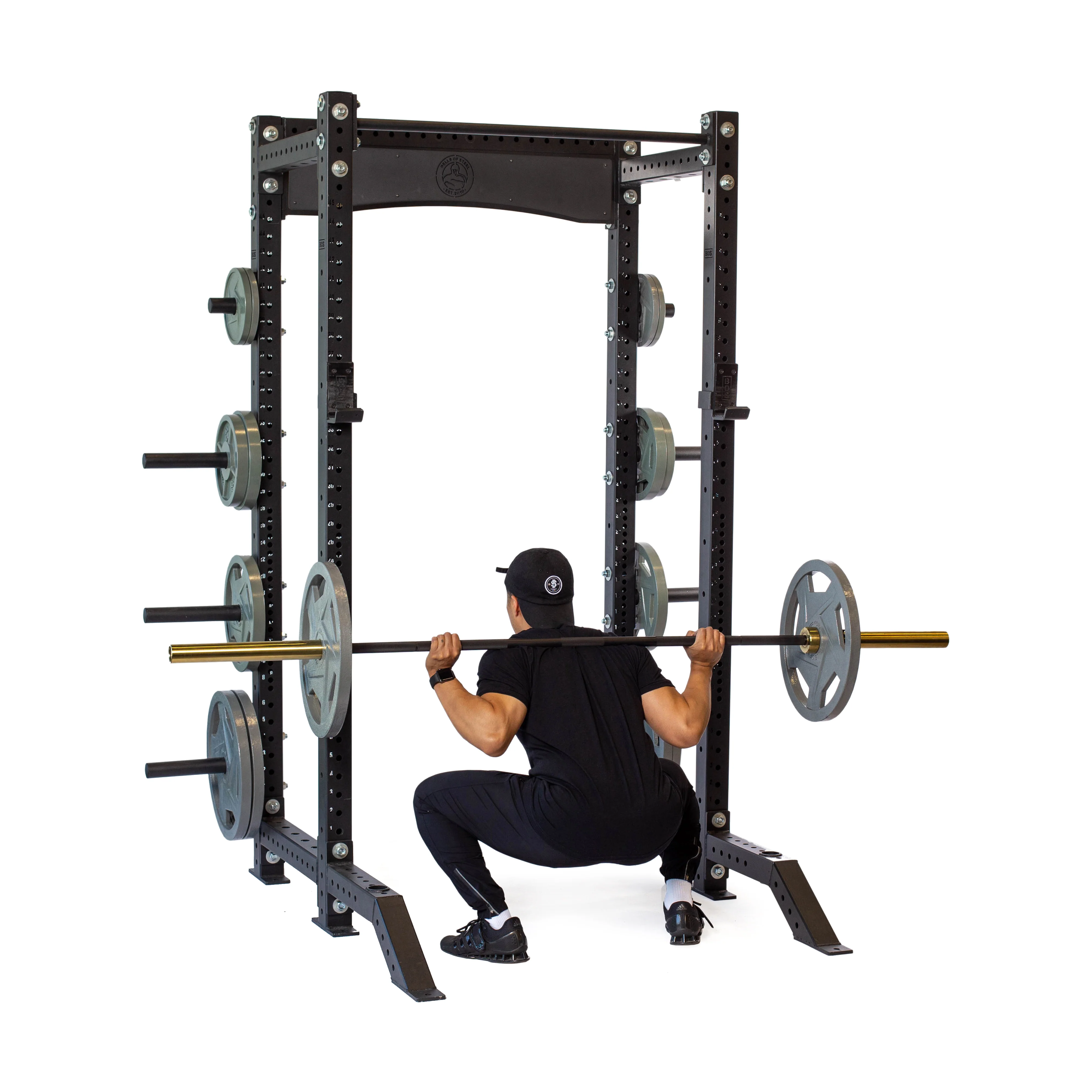 Hydra Collegiate Power Rack - Prebuilt (3" x 3", ⅝" Holes) - Image 2