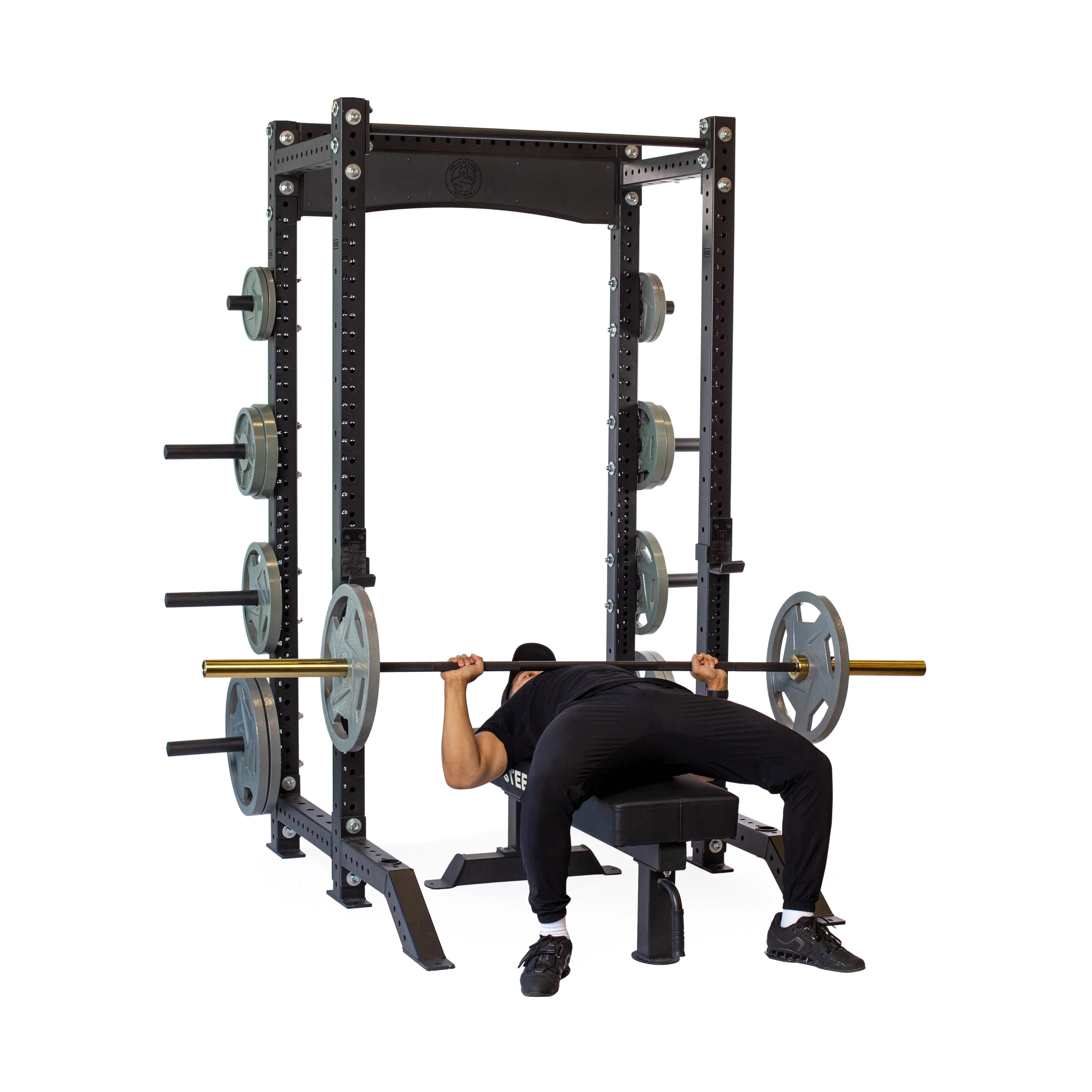 Hydra Collegiate Power Rack - Prebuilt (3" x 3", ⅝" Holes) - Image 3
