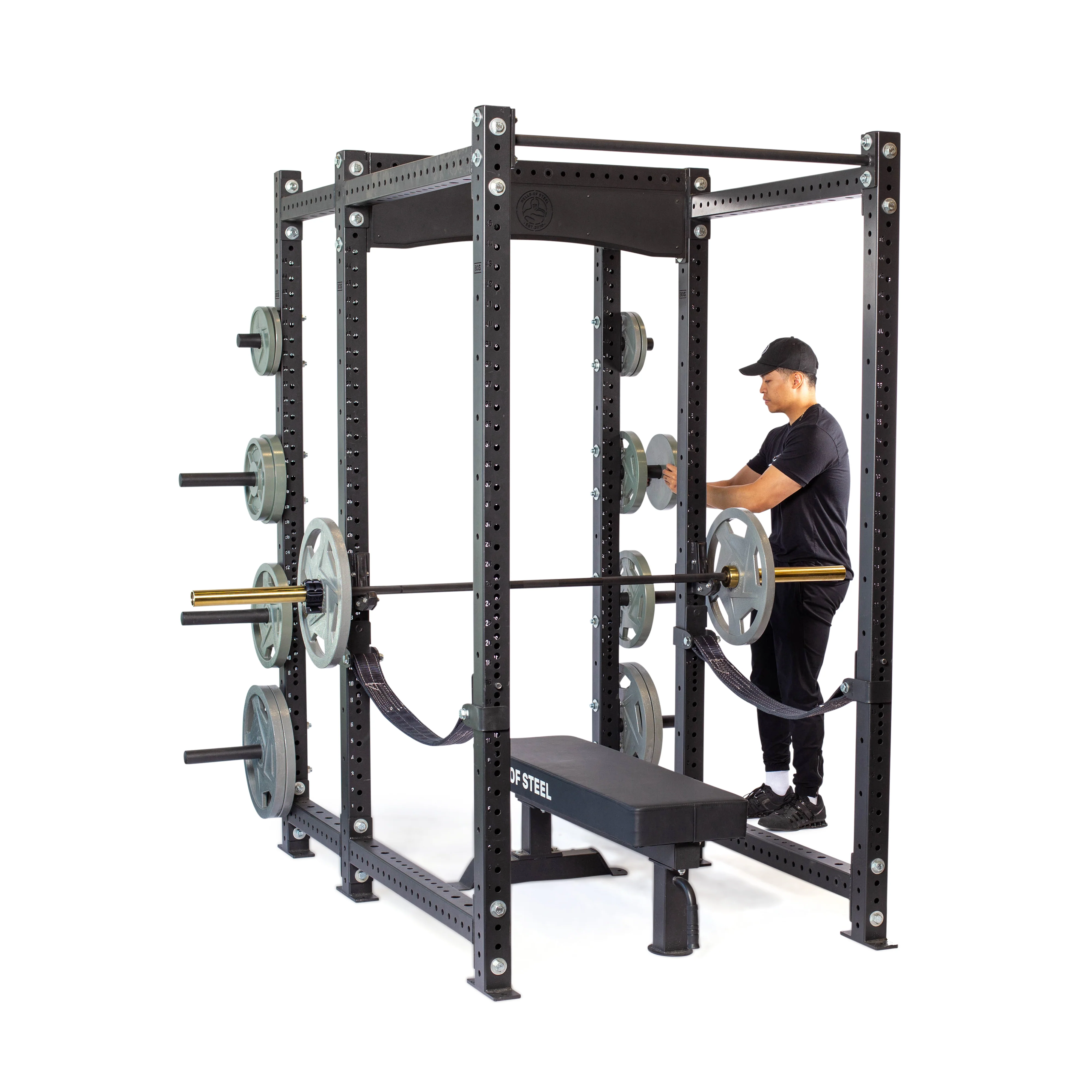 Hydra Six Post Power Rack - Prebuilt (3" x 3", ⅝" Holes) - Image 4