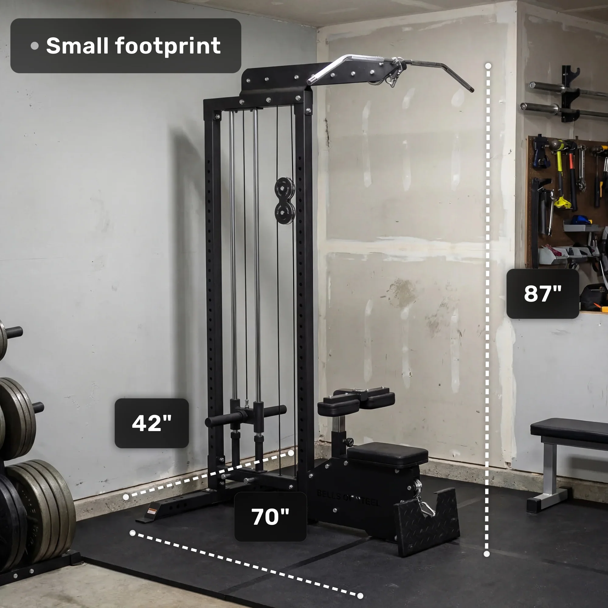 Lat Pulldown Low Row Machine - Image 14