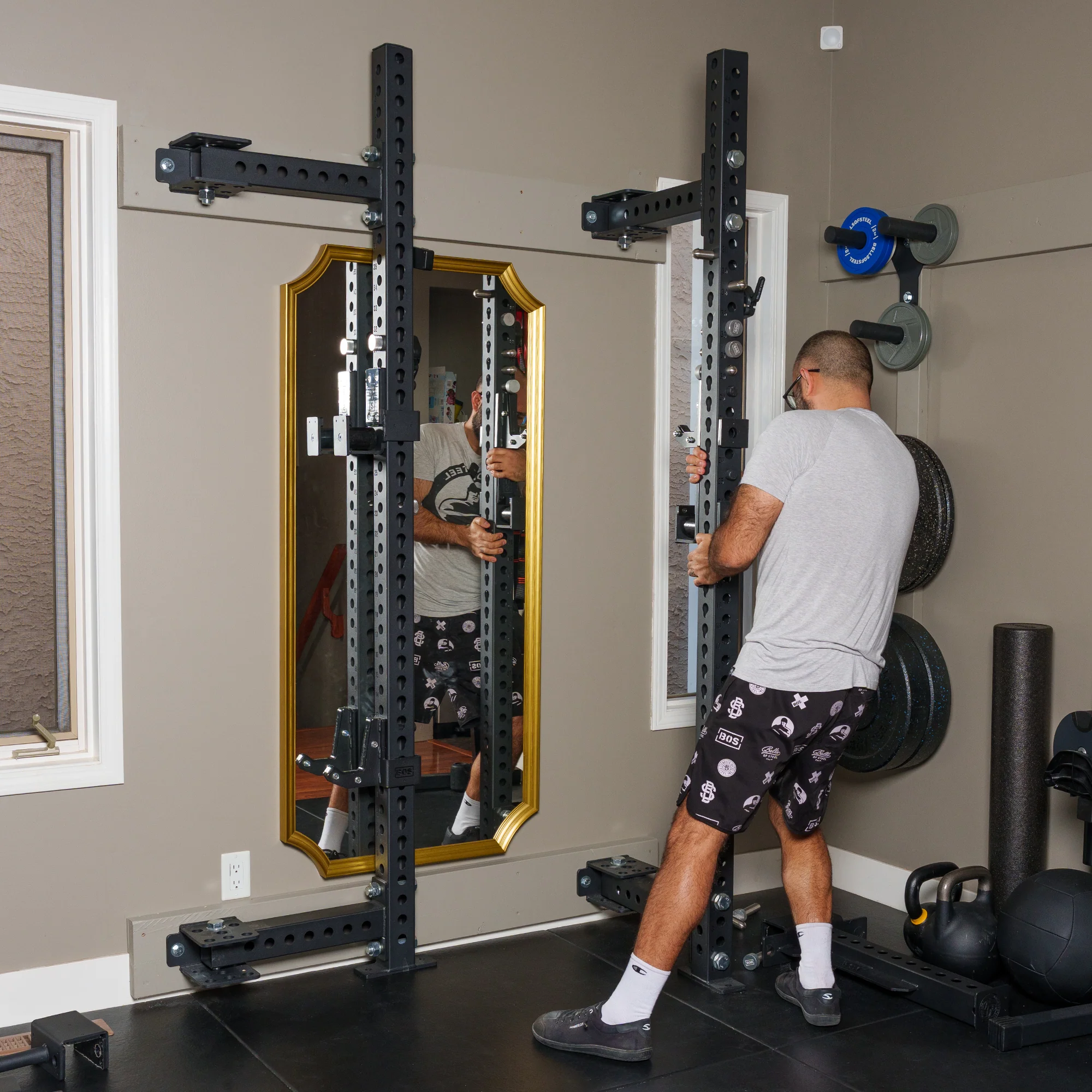 Manticore Folding Half Rack - Prebuilt (3" x 3", 1" Holes) - Image 3