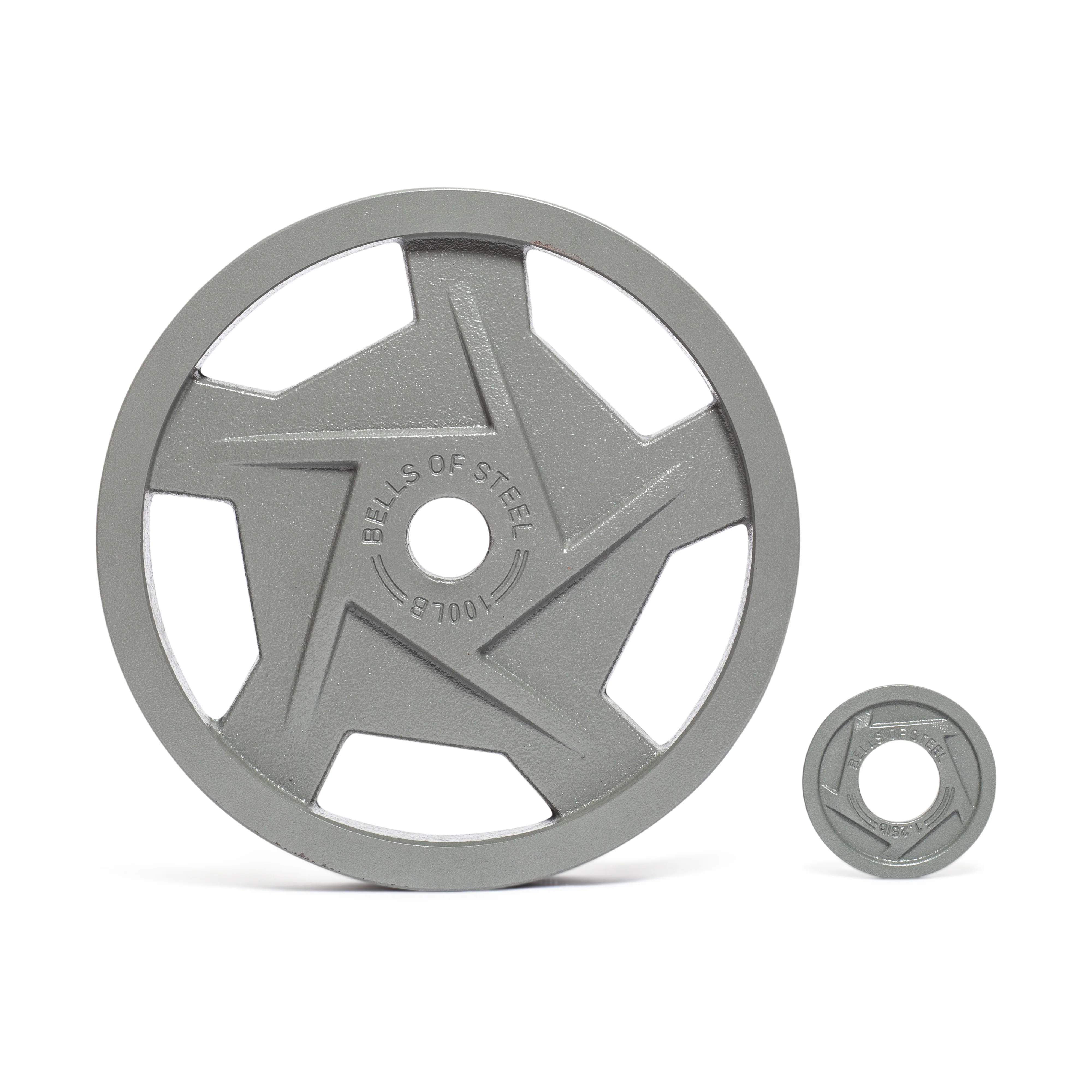 Gray Mighty Grip Olympic Weight Plates - Image 7