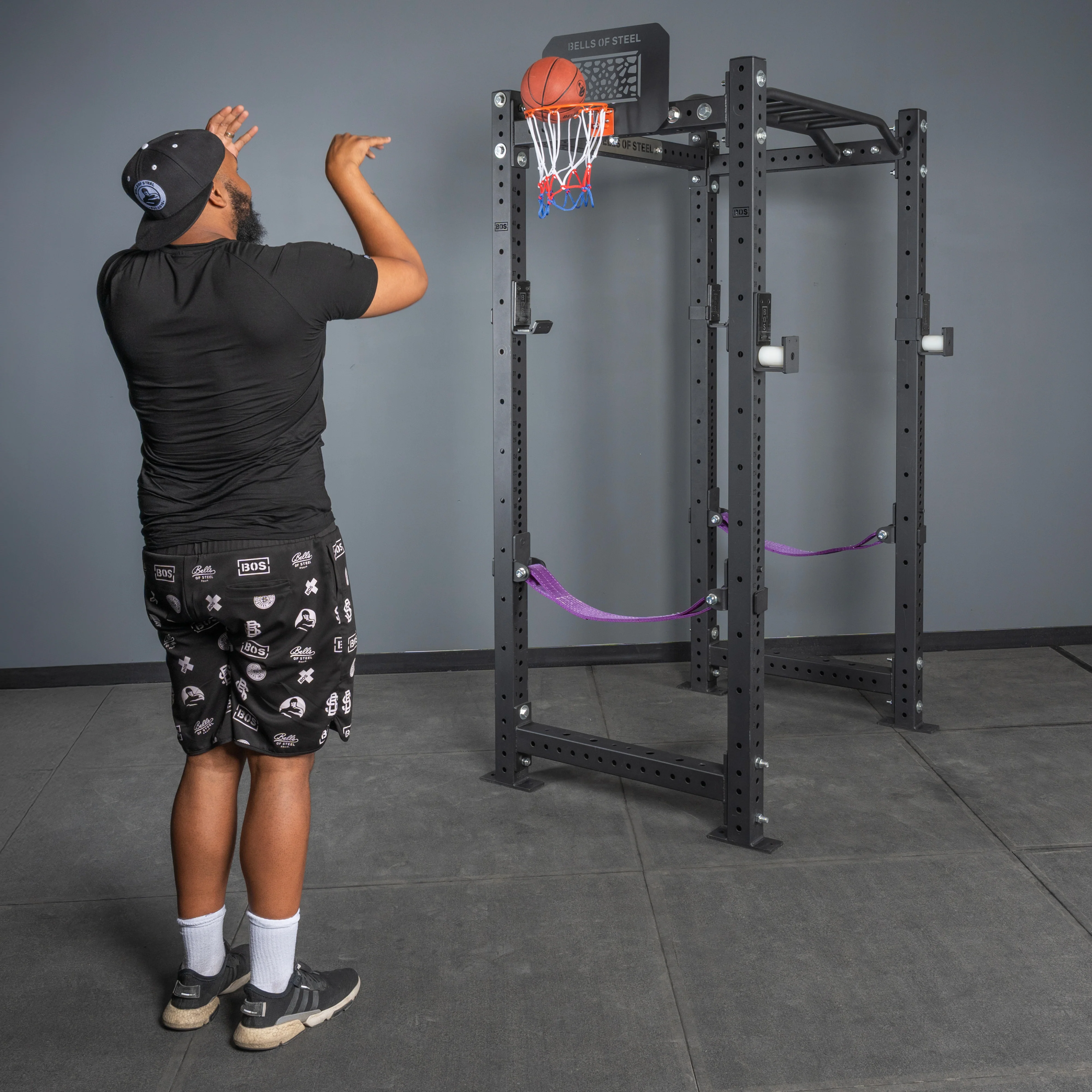 Rack Attached Basketball Hoop w/ Ball - Image 2