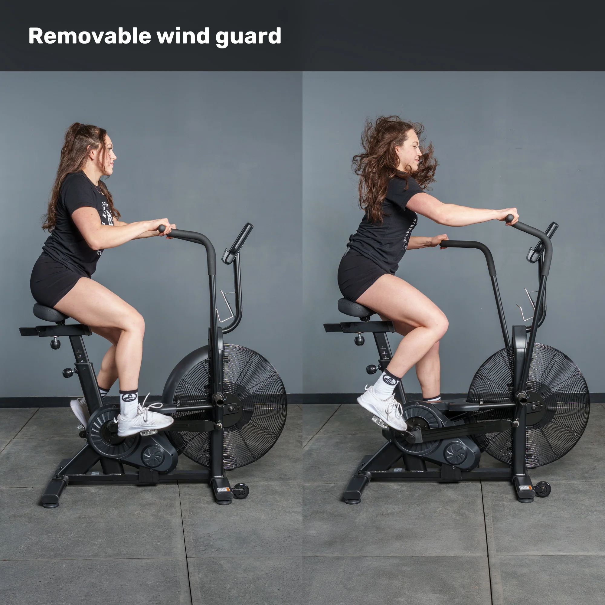 Residential Air Bike with Wind Guard - Image 4