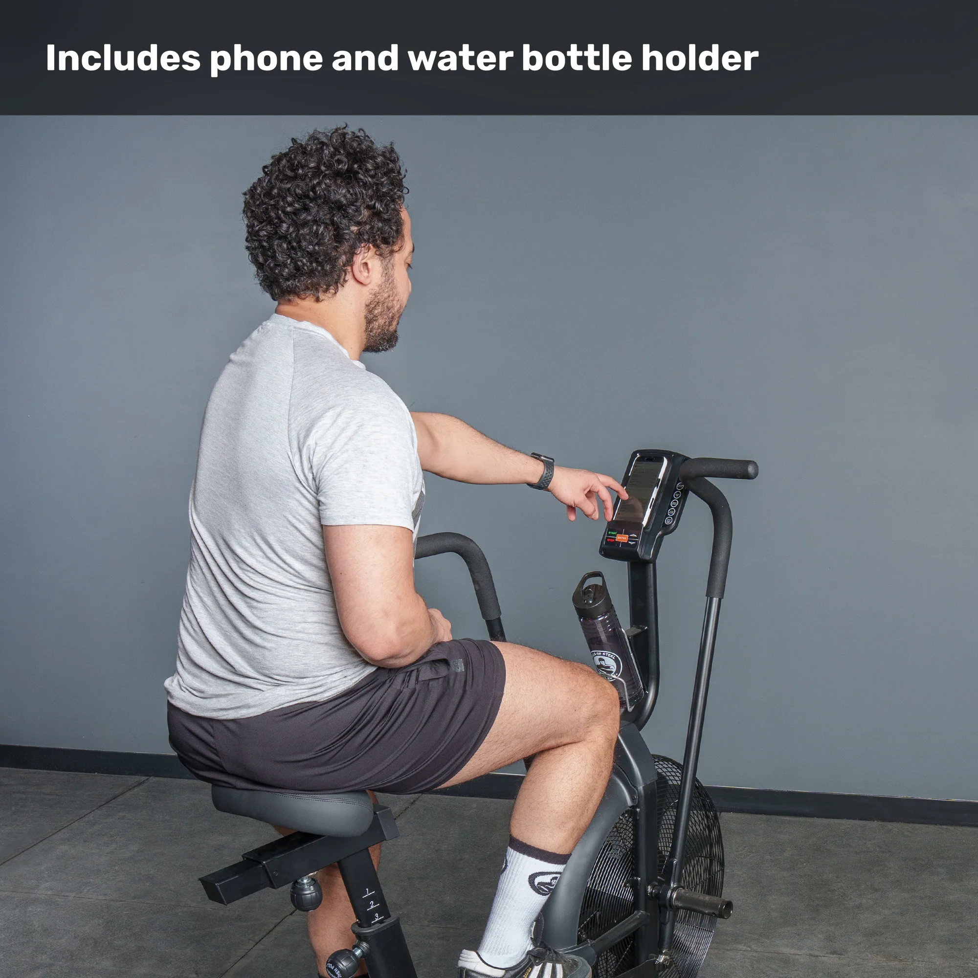 Residential Air Bike with Wind Guard - Image 5