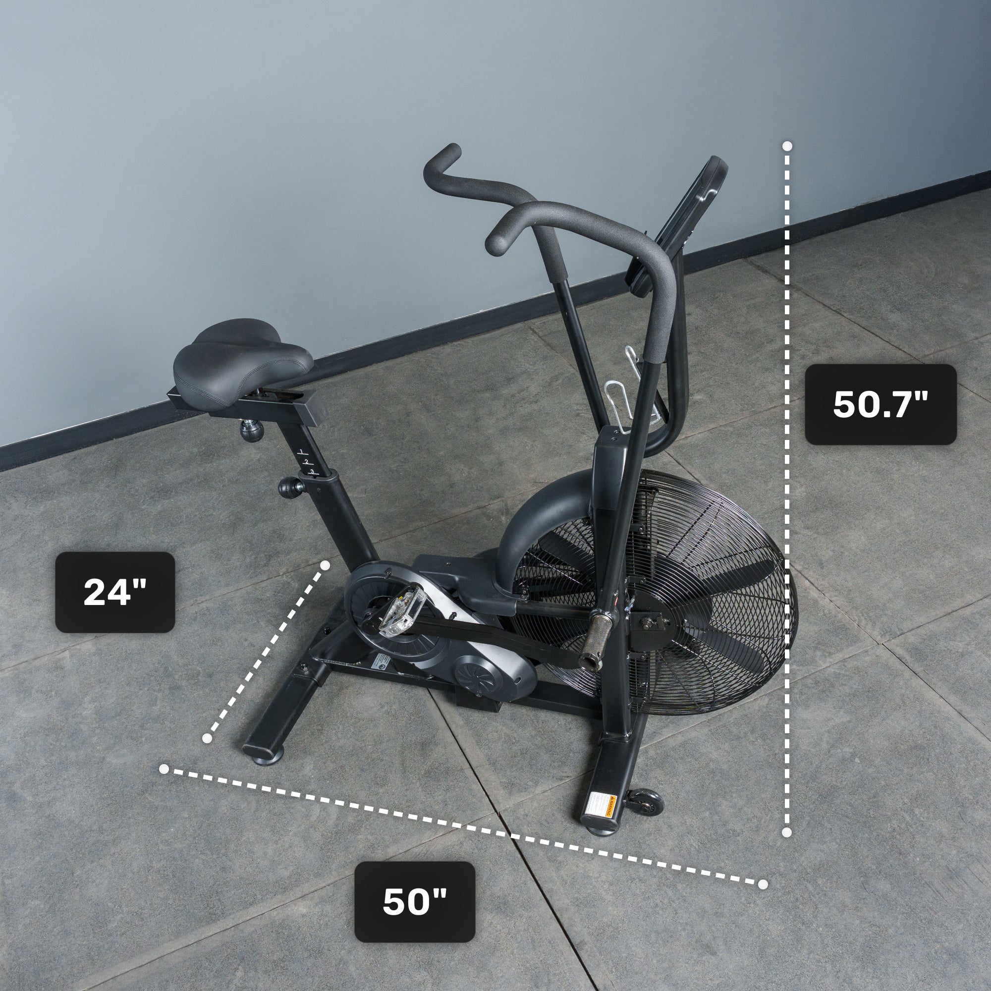 Residential Air Bike with Wind Guard - Image 9