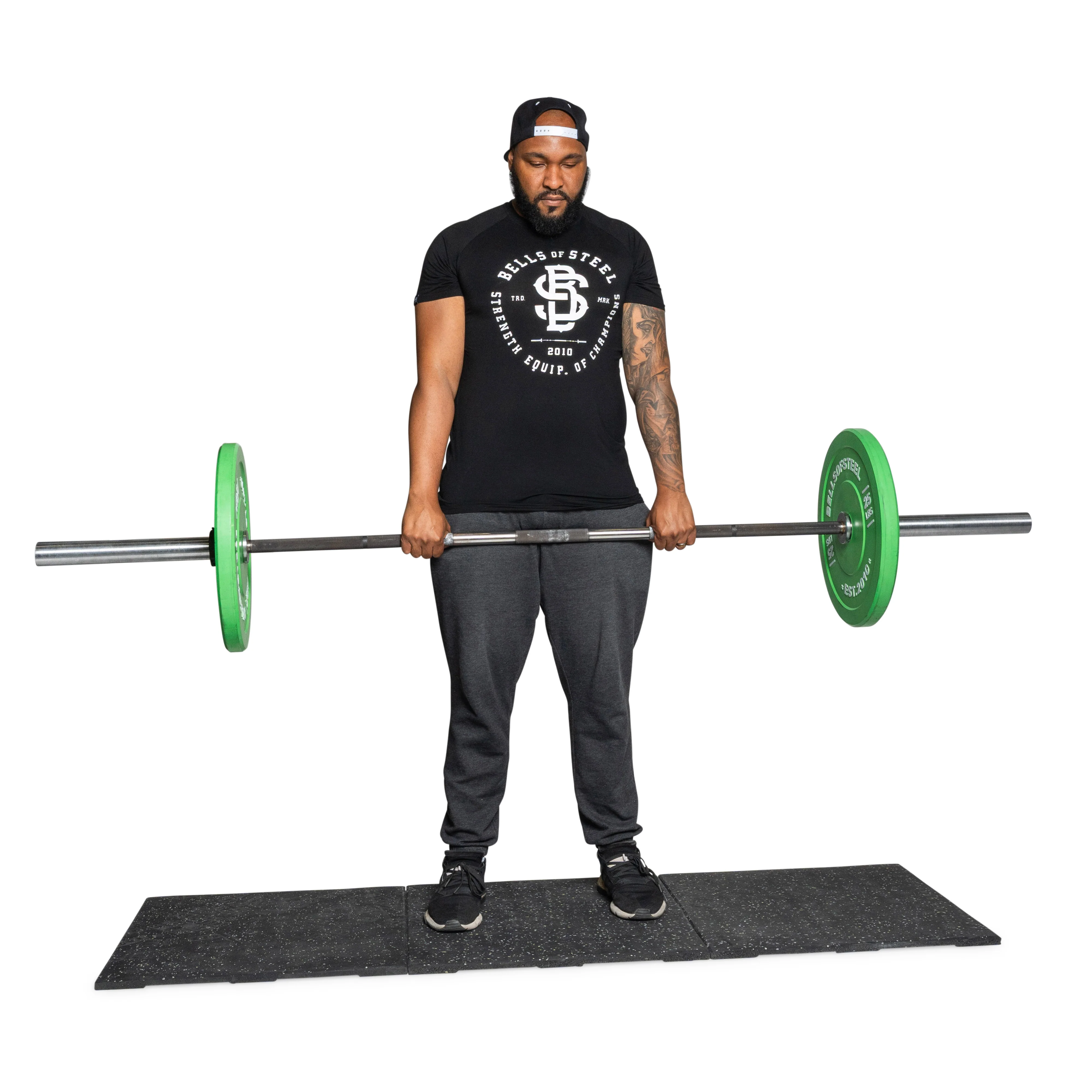 Rubber Flooring Gym Mat 24" x 24" (Set of 2) - Image 4