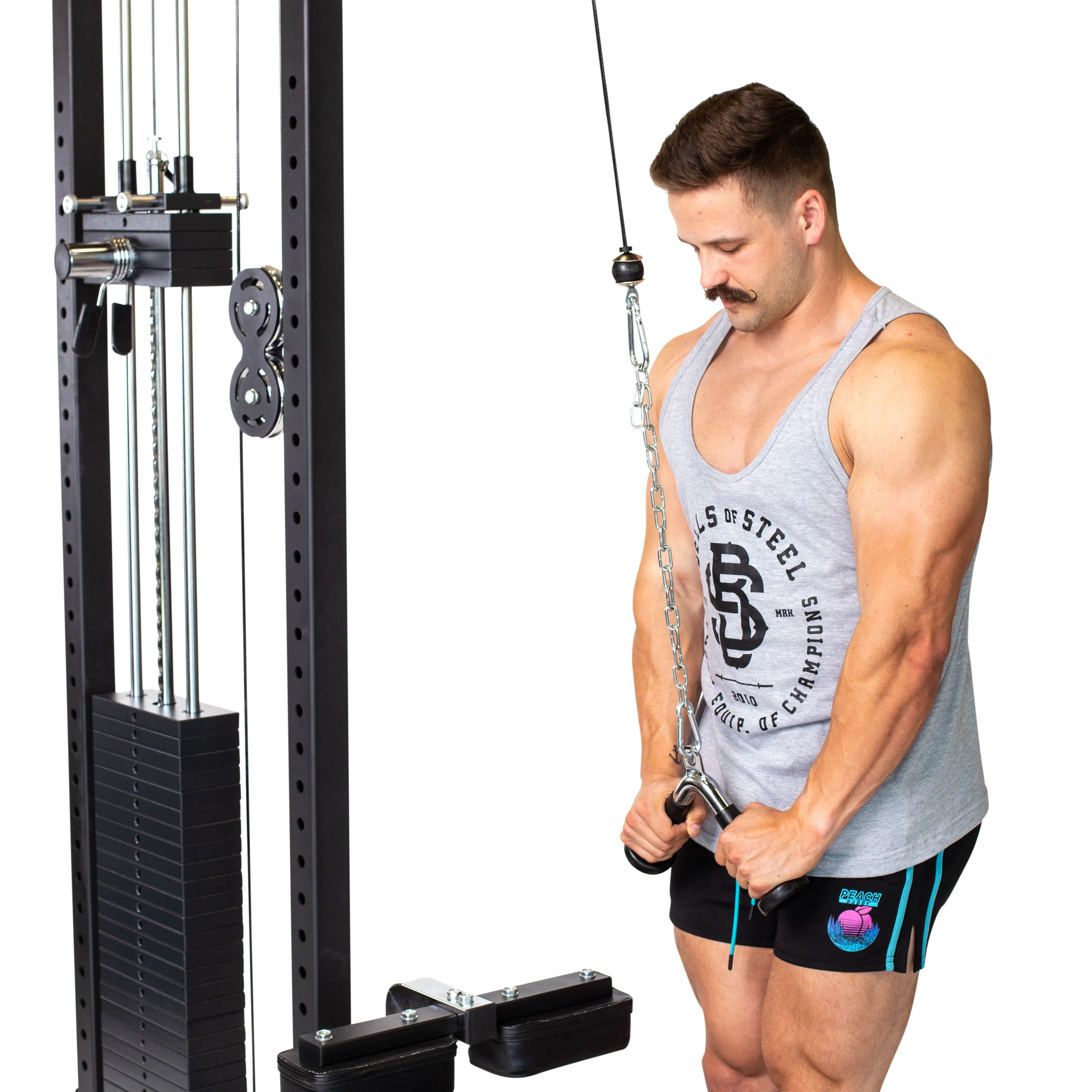 Tricep Pressdown With Ergo Handgrips - Image 3