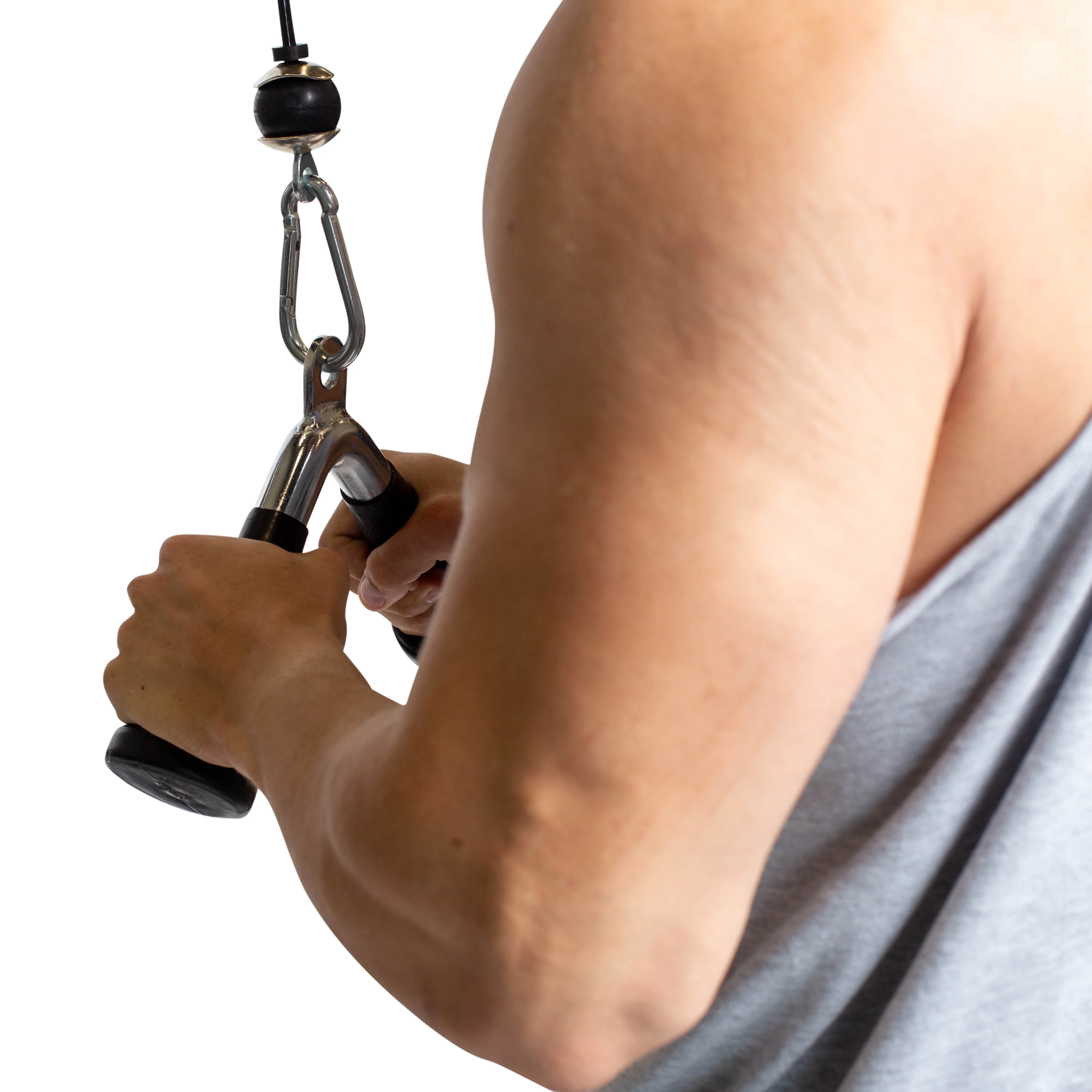 Tricep Pressdown With Ergo Handgrips - Image 4